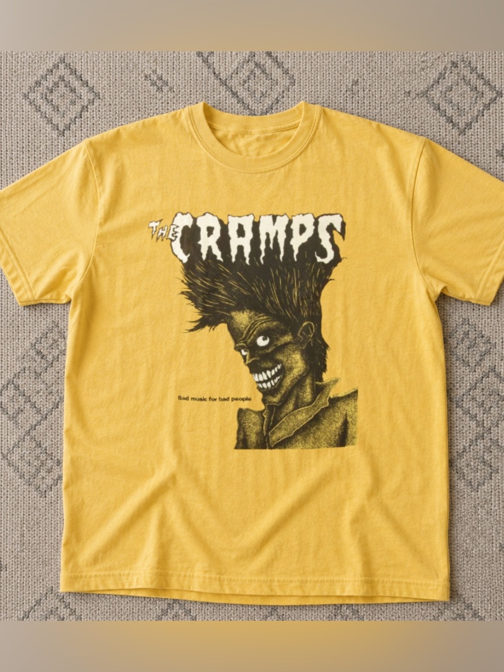 The Cramps Band Bad Music For Bad People Graphic Tee - Picture 2 of 4
